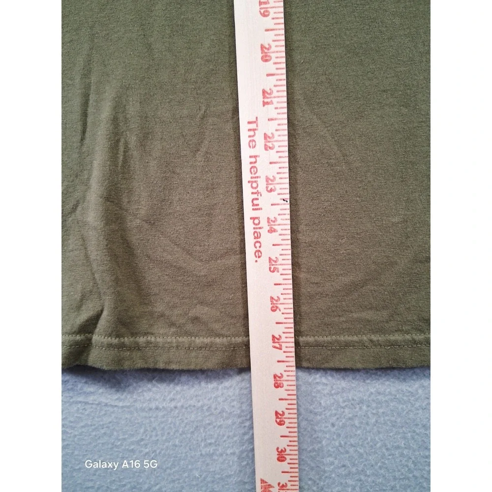 Land Of The Free Because Of The Brave XL Olive Green Tank Graphic T‎ Shirt